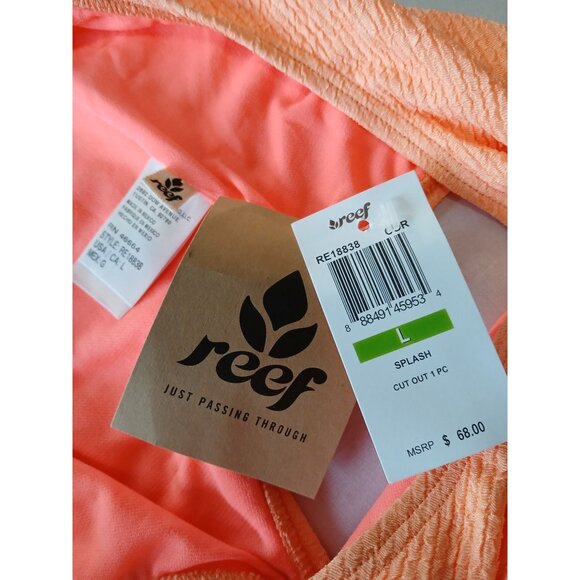 Reef Women's One Piece Swimsuit - Coral and Peach - Picture 13 of 16